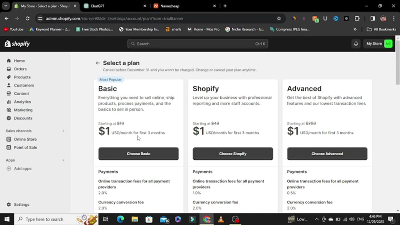 05 How To Buy Shopify Plan in Pakistan __ Which Bank is Best