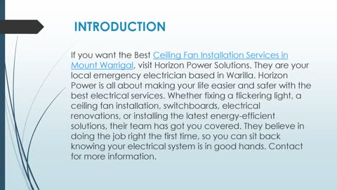 Best Ceiling Fan Installation Services in Mount Warrigal