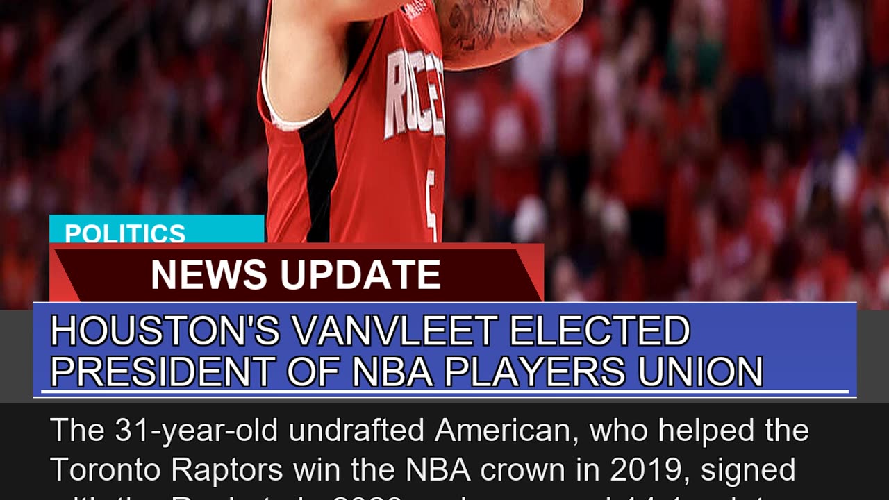 Houstons Vanvleet Elected President of Nba Player