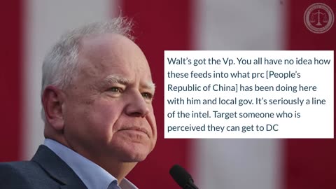 Judicial Watch ALERT ✅ Docs Detail China Interest in Gov Walz!