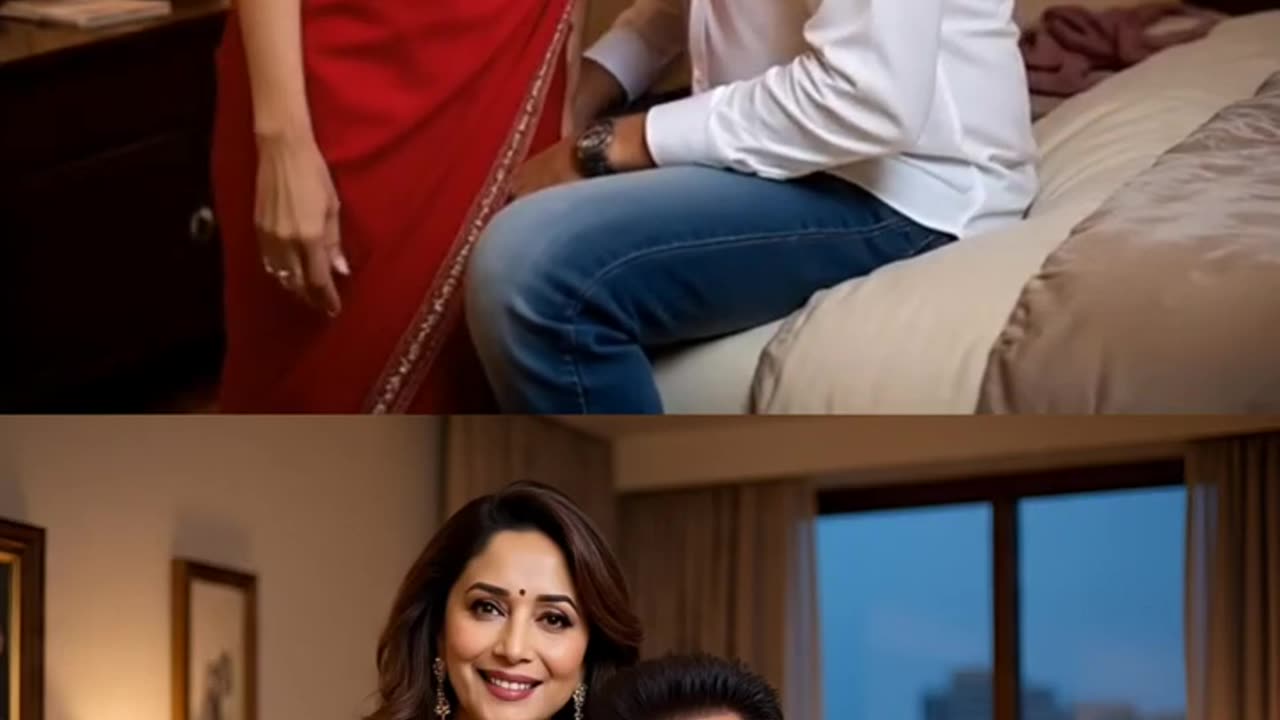 Sanjay Dutt Madhuri Dixit Enjoying