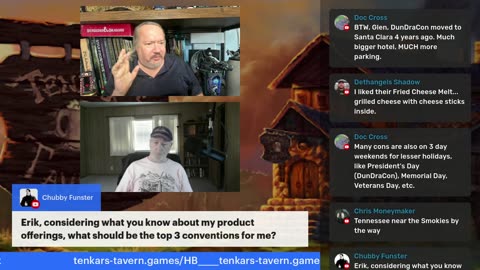 Tavern Chat Live - Today, Thursday Jul3 3rd @ 3PM ET