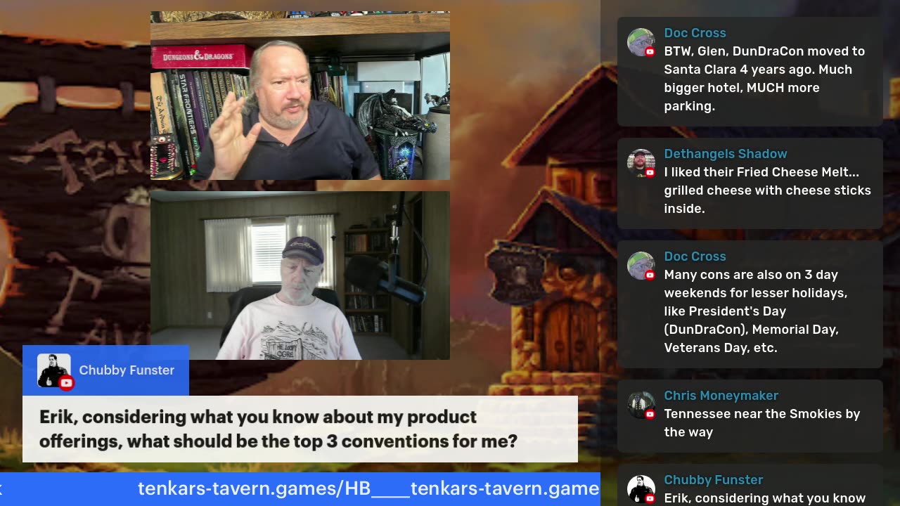 Tavern Chat Live - Today, Thursday Jul3 3rd @ 3PM ET
