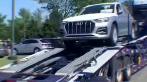 Audi Unloaded! 🚗 Easy Open Car Shipping
