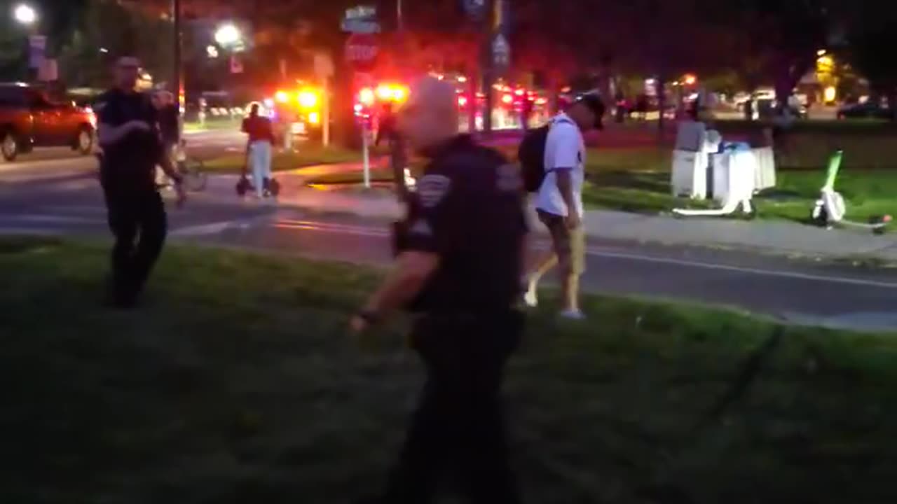 A man on a scooter shouting “F*** Charlie Kirk” drove through a vigil at the Idaho Capitol