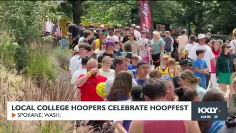 Local college hoopers celebrate Hoopfest