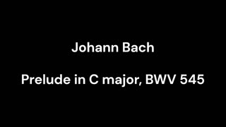 Prelude in C major, BWV 545