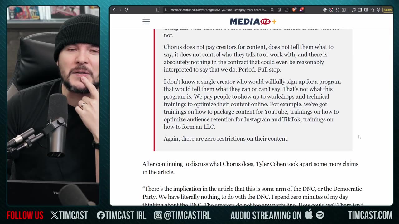 Democrat Influencers Accused of SECRET PAY FOR PLAY Campaign, David Pakman & Others | Tim Pool