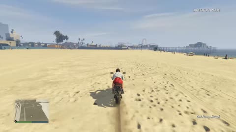 GTAV: Timed Run to Vespucci Beach (Director Mode)-Date: 8/7/2018