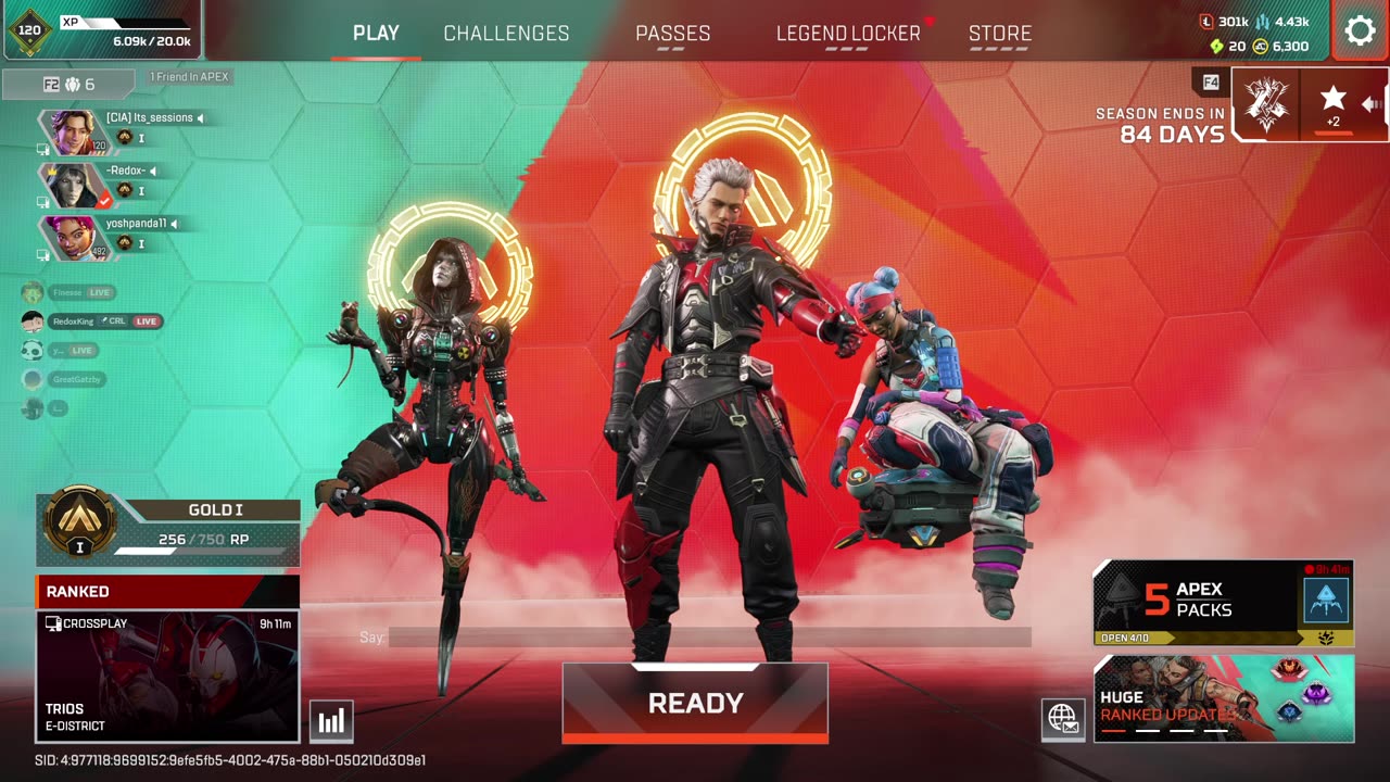 Apex Legends Ranked gameplay (no face cam PT2)