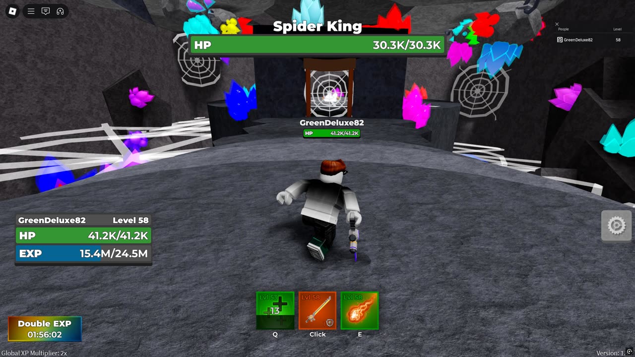 Roblox Blade Quest Crystal Mines Medium - Hardcore - Solo Gameplay