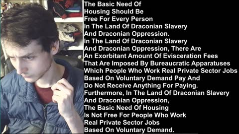 Why The Basic Need Of Housing Should Be Free For Every Person In The Land Of Slavery And Oppression
