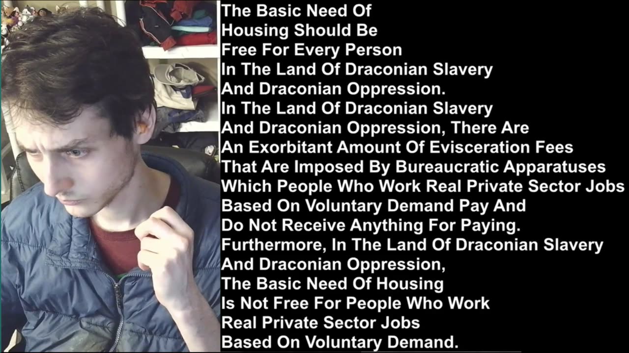Why The Basic Need Of Housing Should Be Free For Every Person In The Land Of Slavery And Oppression