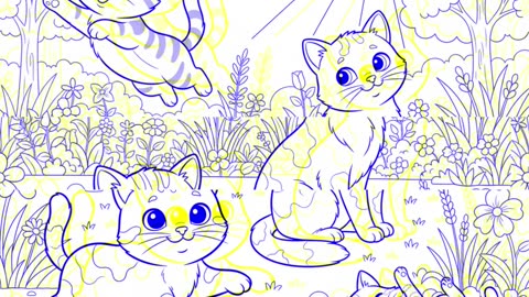 The Happy Adventure Journey of Four Brave Cats Across the Rainbow Bridge.