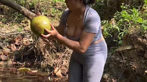 cooking with coconut as the basic ingredient