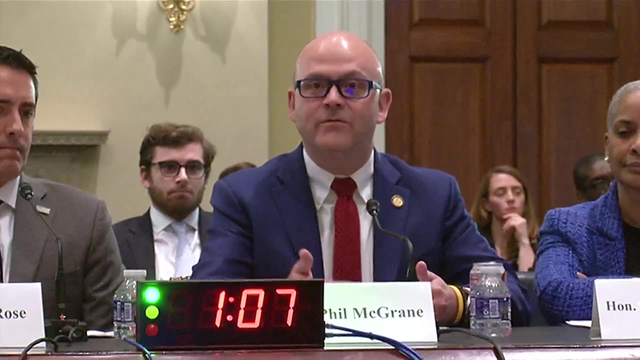 Hon. Phil McGrane delivers opening statement at Elections Subcommittee Hearing