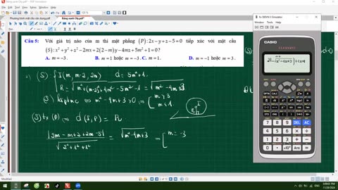 12. Phương trình mặt cầu vận dụng