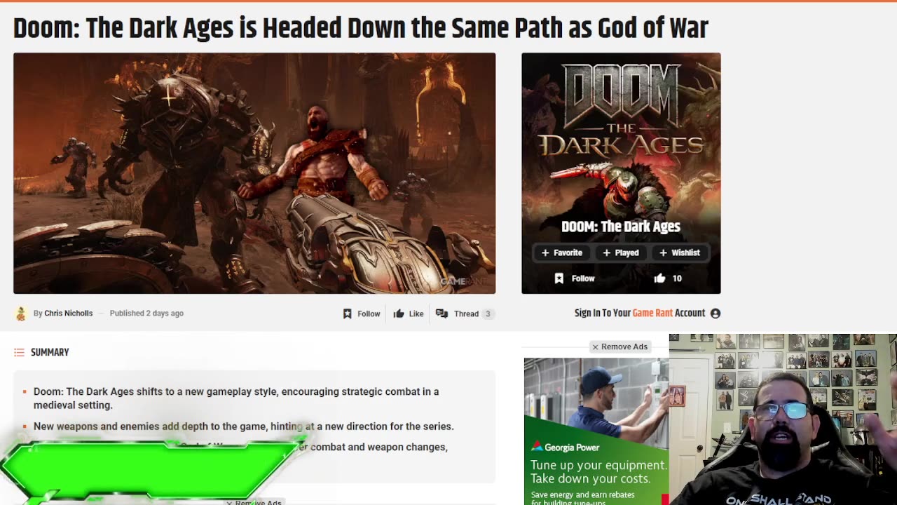 Doom Dark Ages Gameplay Compared To God Of War
