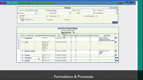 SCM201 - Gemach MOOC - Plex Manufacturing Cloud Web2 ERP- Formulation & Processes