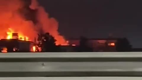 🔥👀 Yaroslavl, paint and coatings factory is on fire.