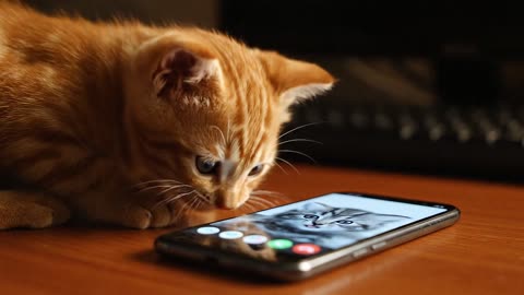 Kitten Makes a Video Call – Viral AI Clip You Can’t Miss!