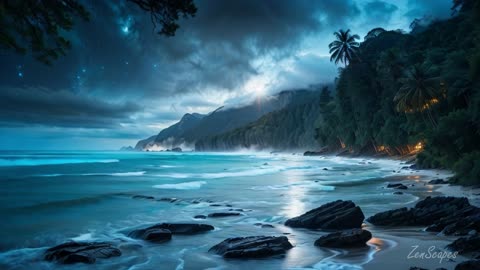 Pandora’s Glowing Oasis | Avatar-Inspired Tranquil Waters & Calm Music | ZenScapes