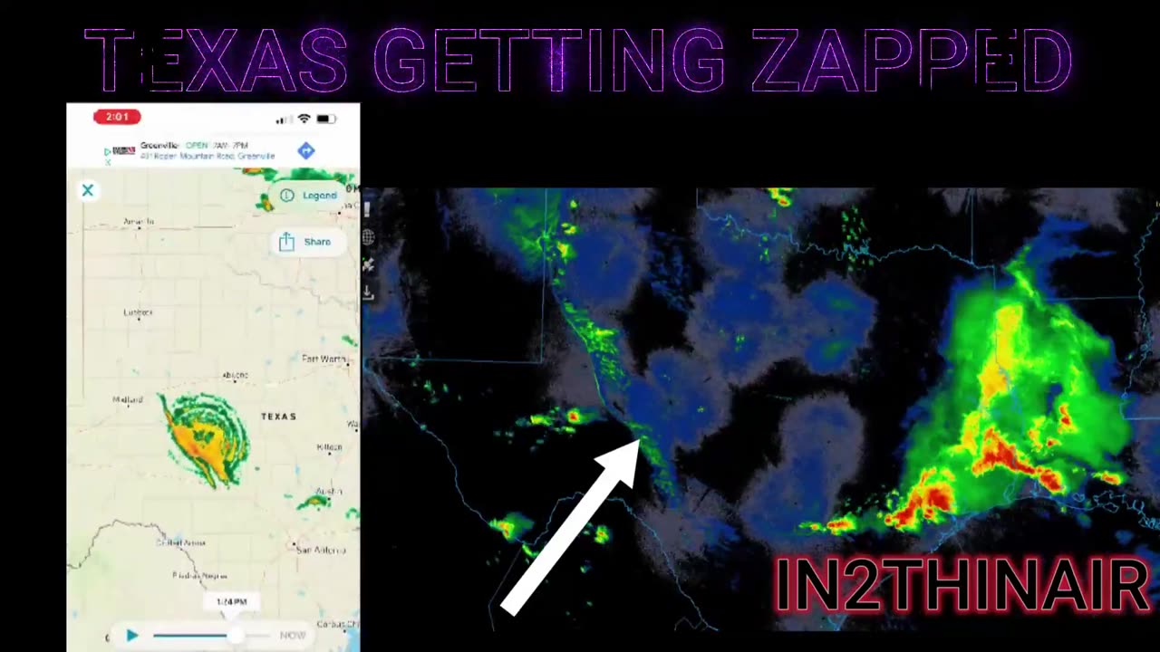 Massive Storm Created 1y ago: Right on Top of the Texas Flood Area Right Now