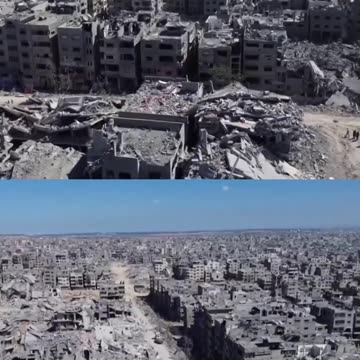 Drone aerials show much of Gaza City reduced to rubble during 2 years of war