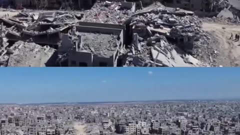 Drone aerials show much of Gaza City reduced to rubble during 2 years of war