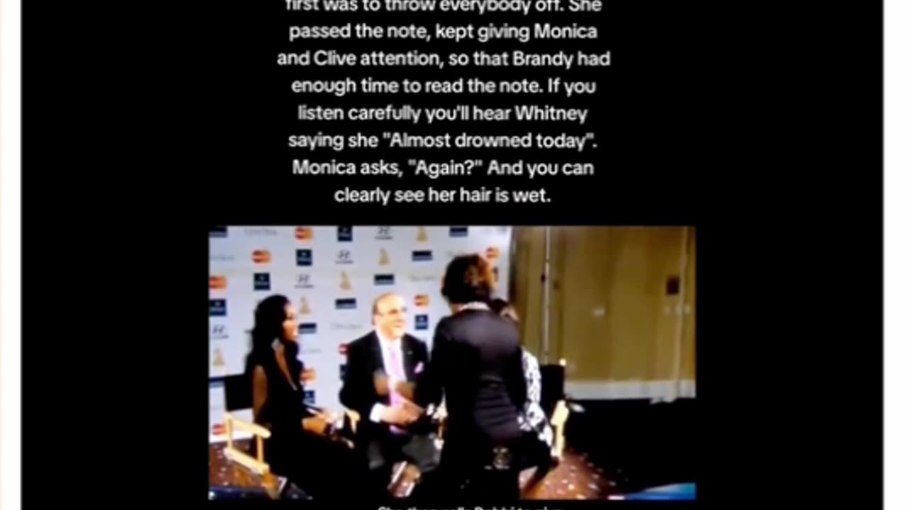 Why did Whitney Houston look so scared?