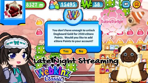 late night webkinz classic with sakura!