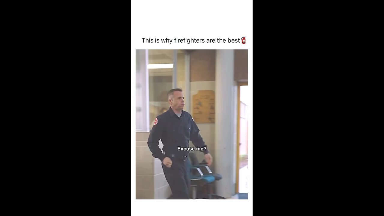 This is why firefighters are the best 🧯