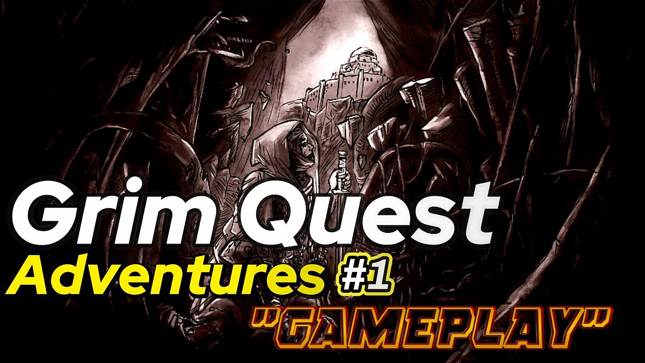 Grim Quest🕯️ | First Run – 1 Hour of Dark Fantasy Turn-Based Action | No Commentary