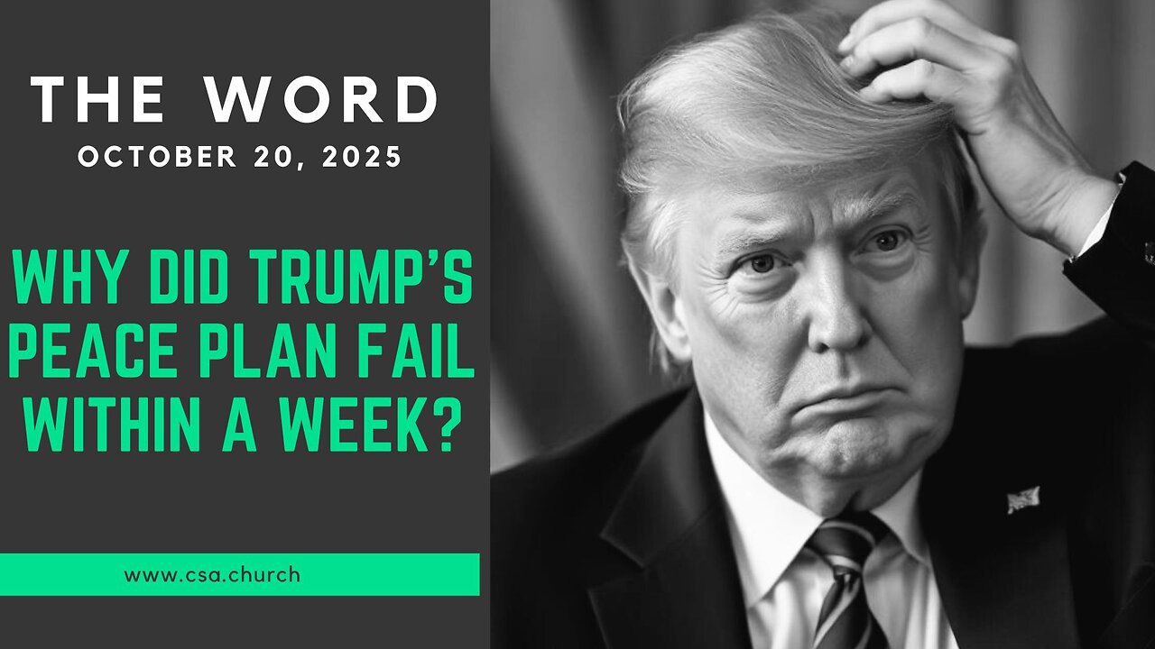 Why Did Trump's Peace Plan Fail Within A Week?