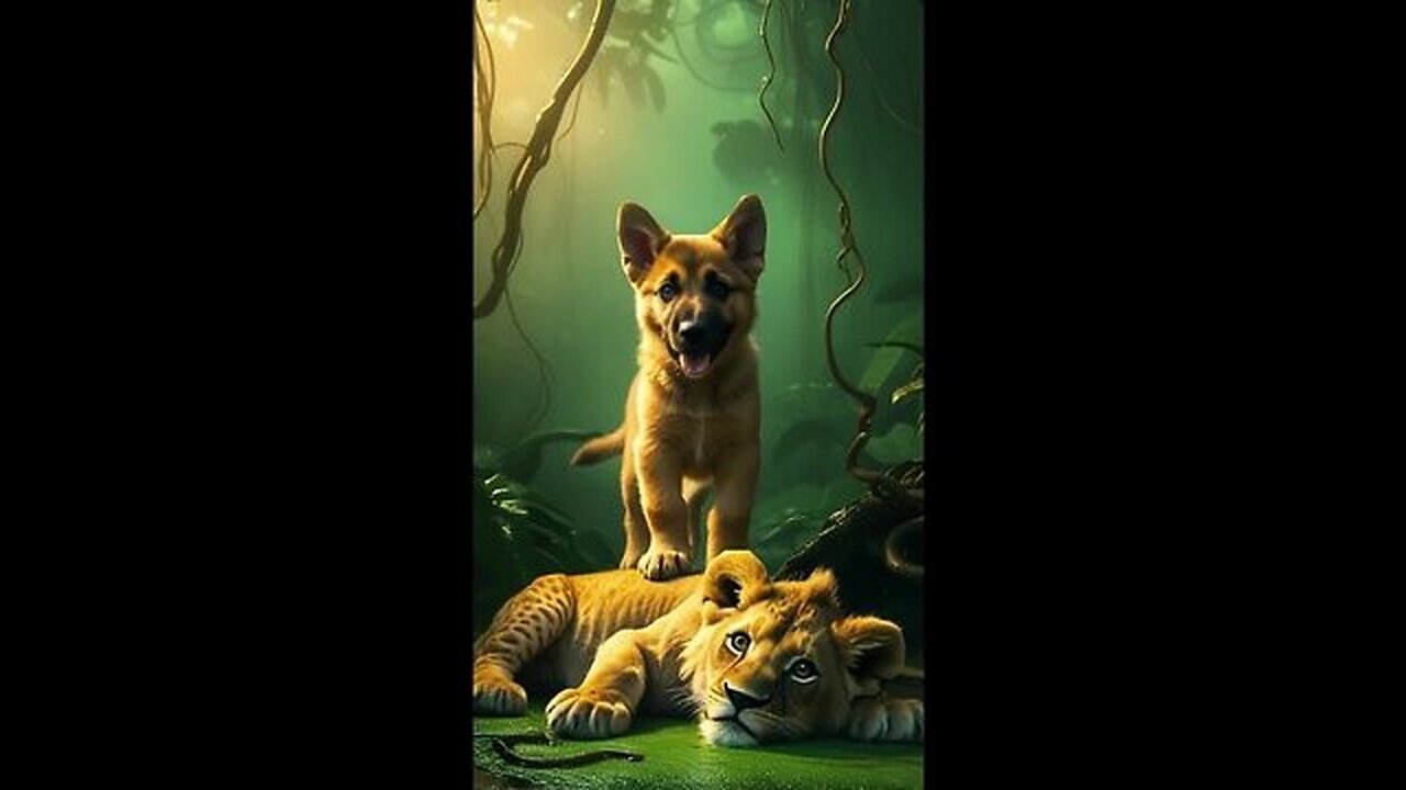 PUPPY DOGS VS BIG CATS CUBS