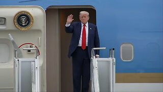 President Trump arrives in Scotland