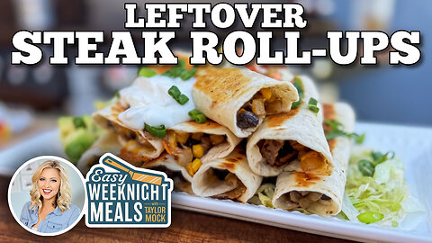 Leftover Steak Roll-ups on a Blackstone Griddle