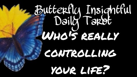 Butterfly Insightful Daily Tarot - who is really controlling you?
