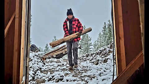 From Scraps and Rotten Logs | DIY Passive Solar Greenhouse | Off Grid Living