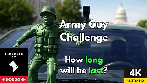 DiscoverDC Army Guy Challenge: How Long Will He Last? #dc #4k #dashcam