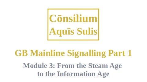 GB Mainline Signalling Part 1 Module 3 (English)
