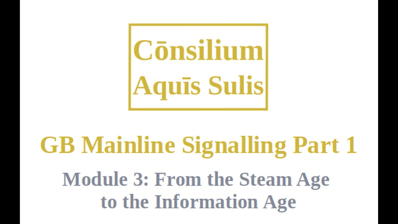 GB Mainline Signalling Part 1 Module 3 (English)