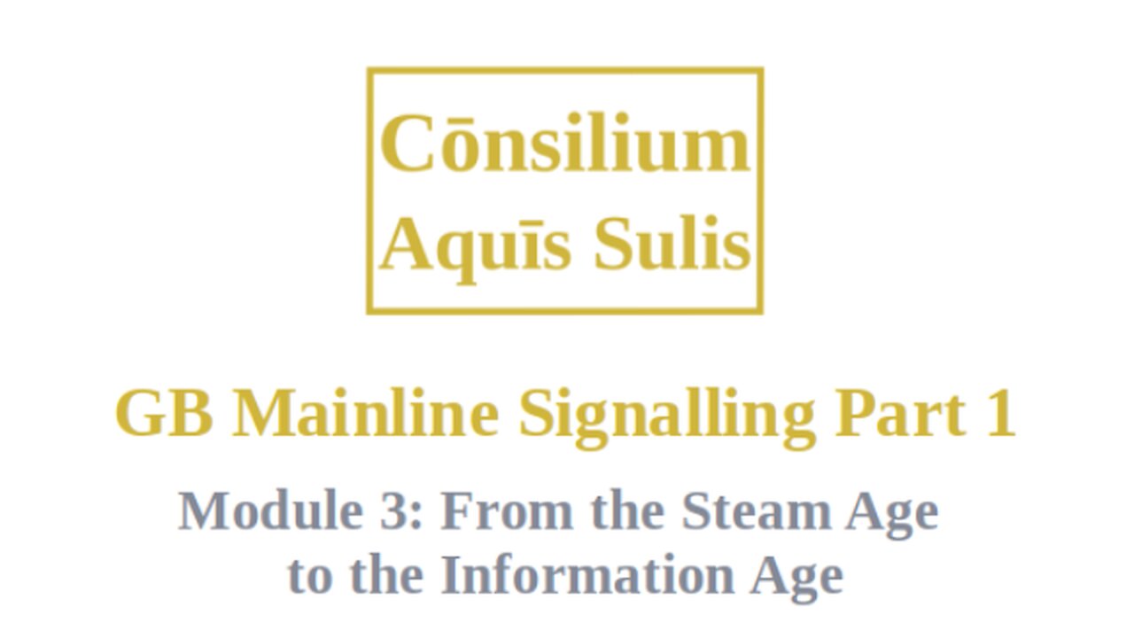 GB Mainline Signalling Part 1 Module 3 (English)