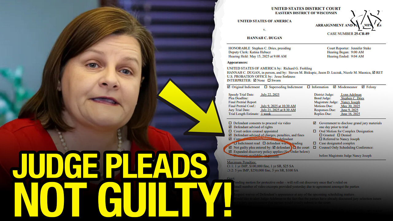 Backdoor Judge Dugan Pleads NOT GUILTY!