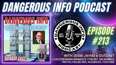 213 "Building 7, the cover up of 911" ft. Richard Gage, Trump bombs, Iran v Israel, prep accordingly