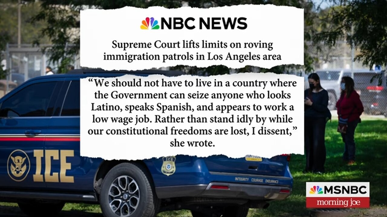 'Surprising to say the least': Joe shocked by SCOTUS lifting limits on L.A. immigration stops