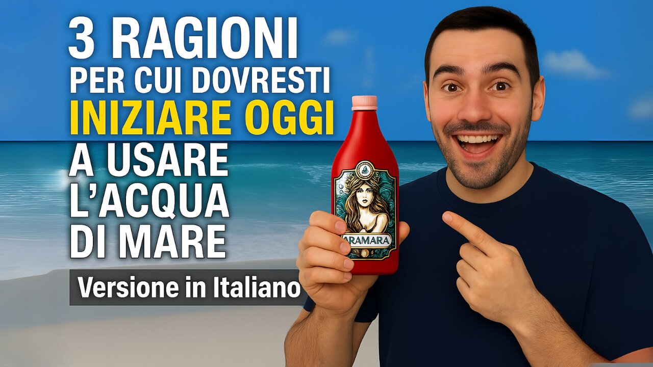 3 Ragioni per cui dovresti iniziare OGGI a usare l'acqua di mare!