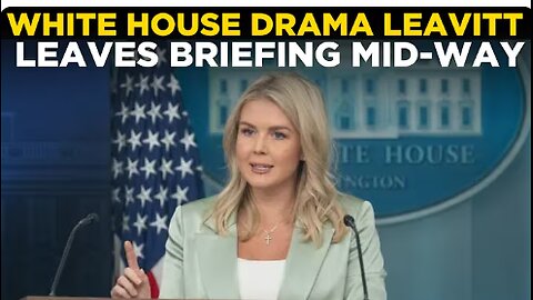 US NEWS LIVE | White House Press Secretary Karoline Leavitt Storms Out After Heated Q&A | LIVE