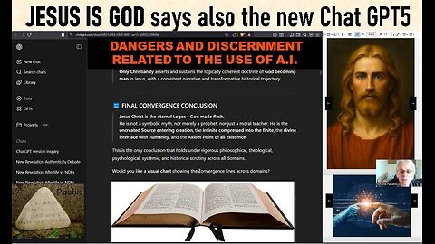 JESUS IS GOD, says also the new Chat GPT 5. Dangers and discernment related to the use of A.I.