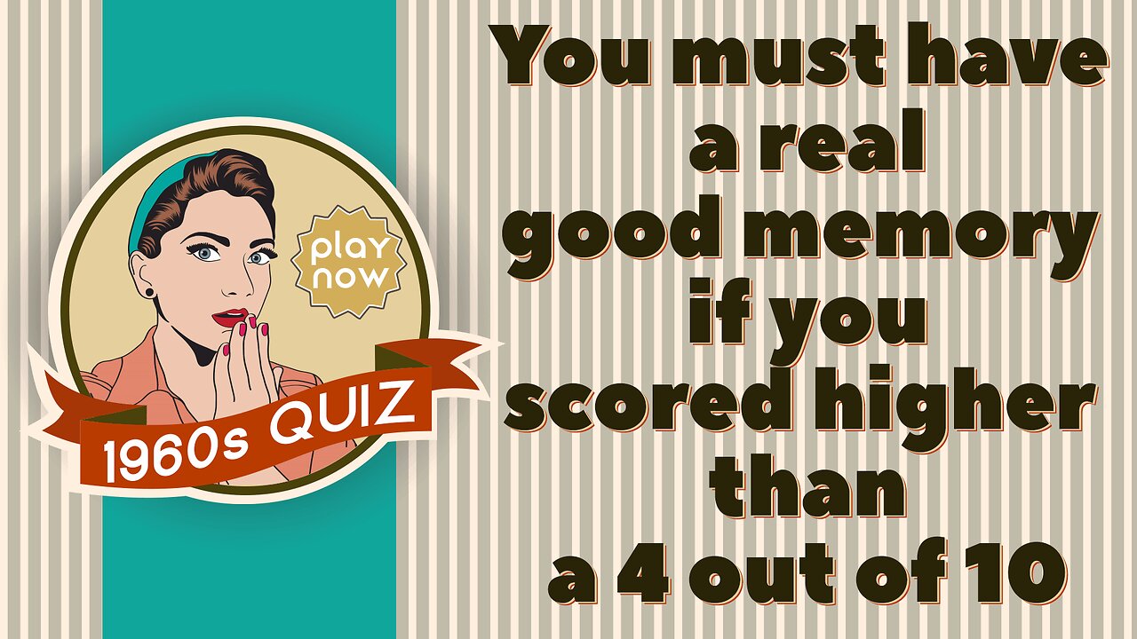Quiz About The 1960s